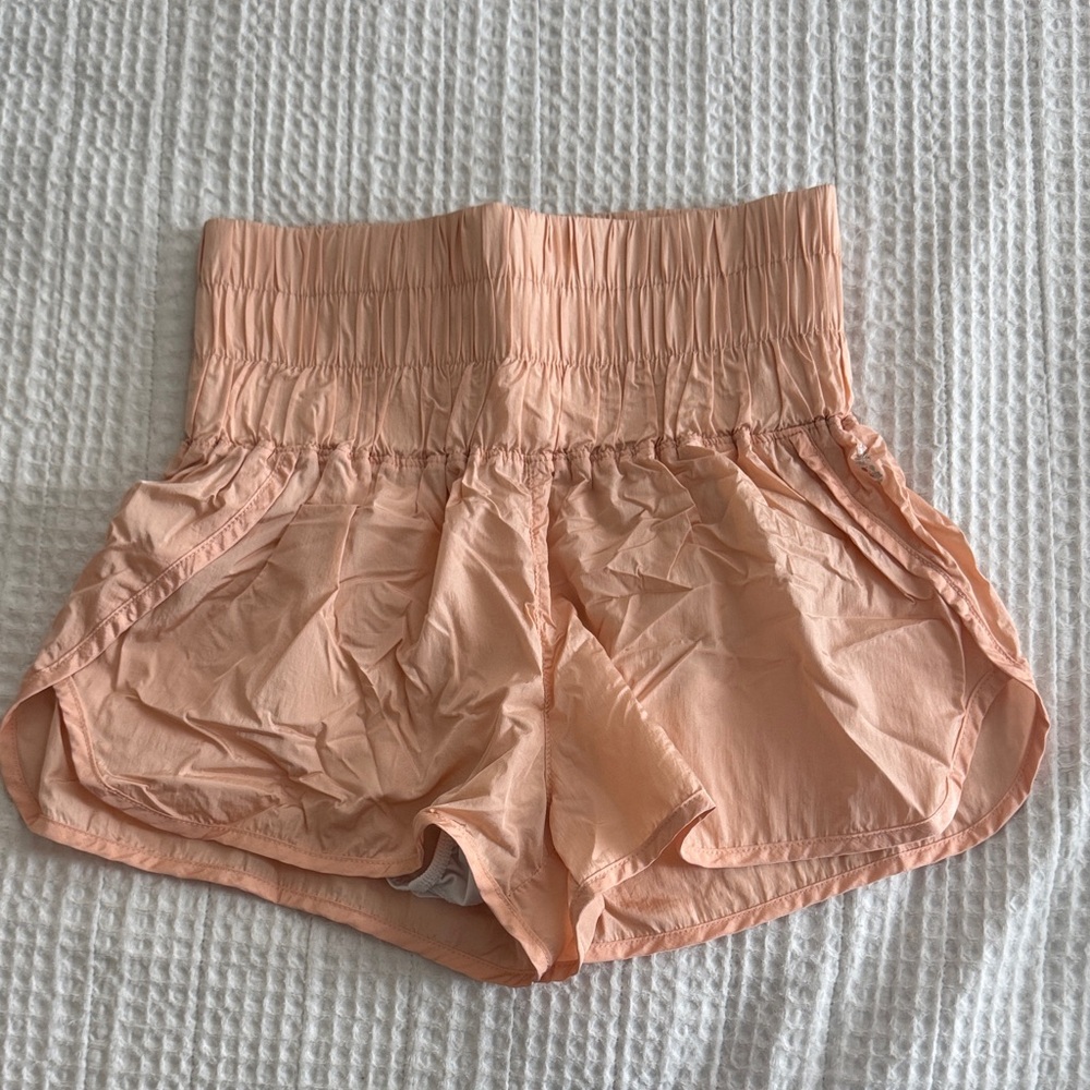 FP Movement by Free People Peach High-Waisted Shorts